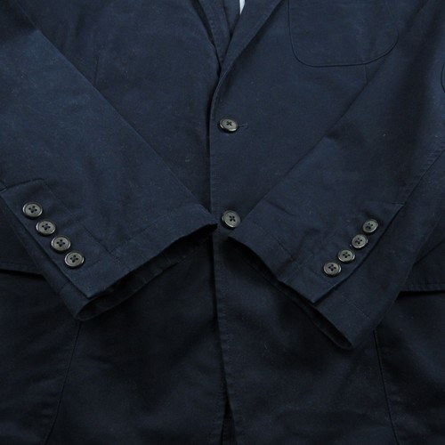 LL Bean Blazer Mens 52 Blue Sports Coat Cotton Unstructured Shoulder Pads - Picture 9 of 24