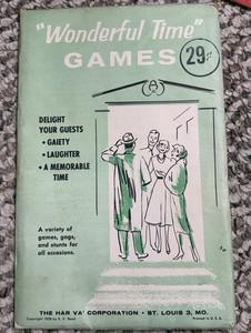Wonderful Time Games Booklet, Harva Corp Game Packet No. 4-T (1958)