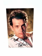 Tom Hanks Autographed Photo Signed Portrait 3.5 X 5.5