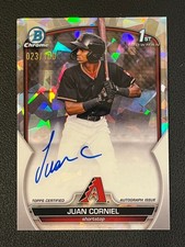 Juan Corniel 2023 Bowman Chrome 1st Auto Atomic Refractor /100 Diamondbacks 