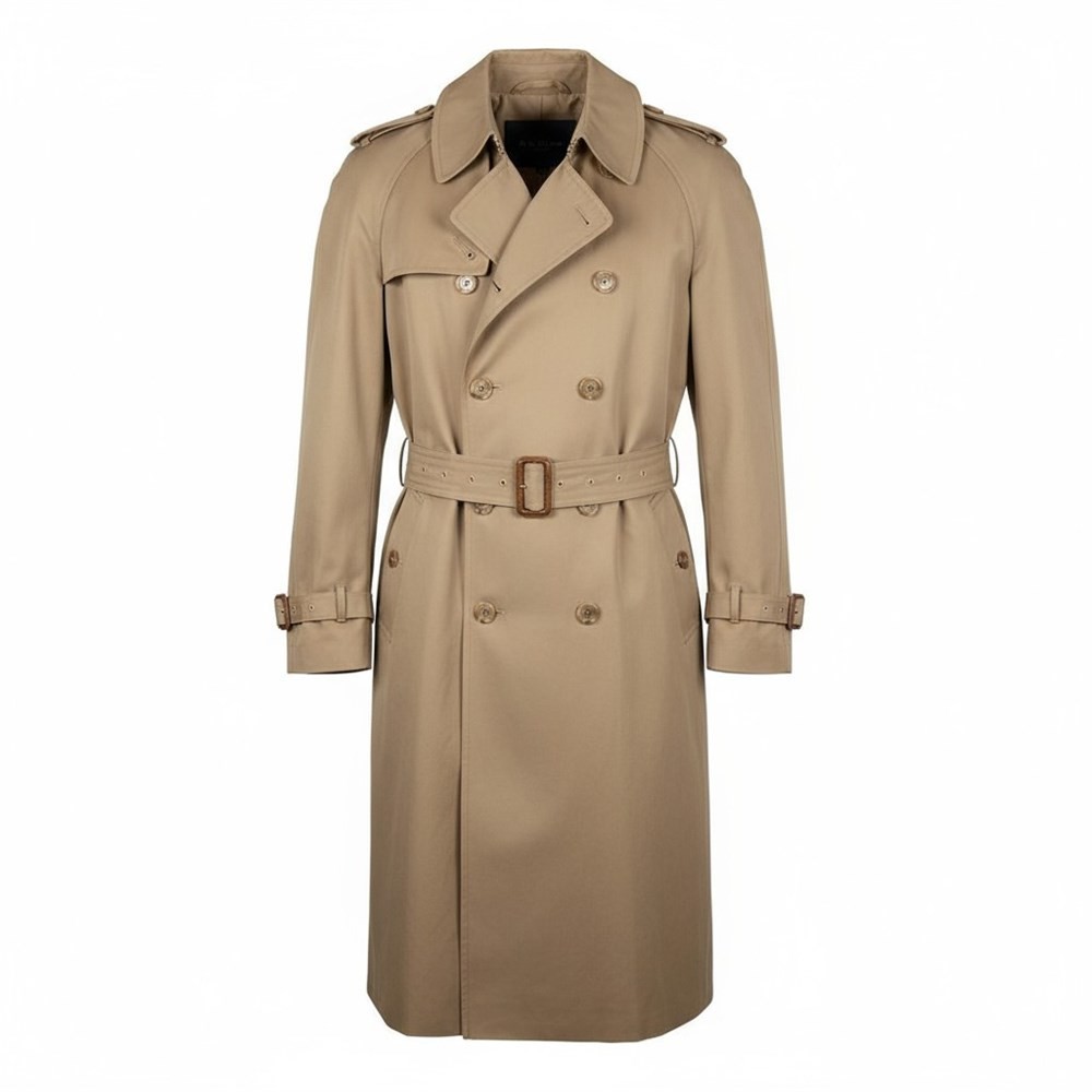 London Fog Towne Men’s Brown Trench Coat Size 38 Regular