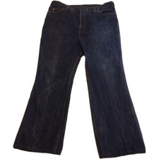 Vintage Sears Roebuck Mens 42X34 Denim Dark Wash Pants