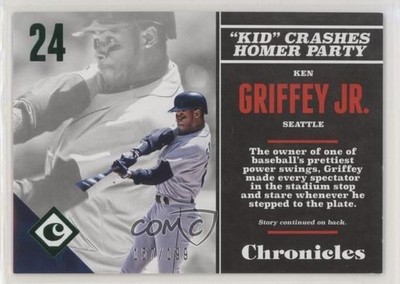 2017 Panini Chronicles Green 157/199 Ken Griffey Jr #92 HOF 1u6