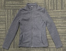 The North Face Women's Fleece Full Zip Sweater Dark Gray Pockets Size S / P