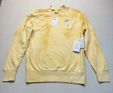 Nike Sportswear Mens Sweatshirt Size M Yellow French Terry Pullover DM5010 NWT