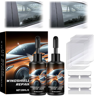 2PCS Windshield Crack Repair Liquid, Windshield Chip Repair Kit, 2026 New Upgrad
