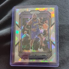 2022-23 Panini Prizm Ice Prizm LeBron James #134 Lakers Basketball Card