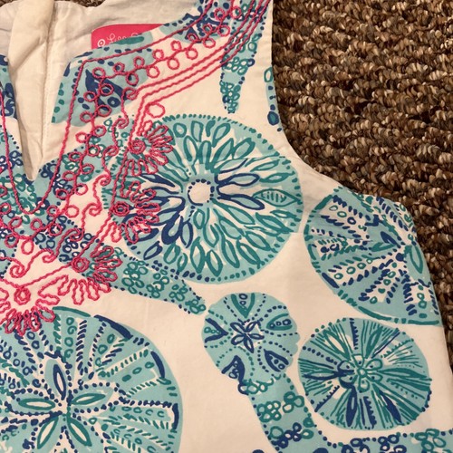 Lilly Pulitzer girls dress L (10-12) sand dollar starfish - Picture 3 of 6
