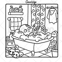 Spooky Cutie: Coloring Book For Adults & Teens With Cute Creepy Creatures