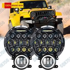7 Led Headlights 4 Led Fog Lights Combo For Jeep Wrangler Jk Jku 2007-2018
