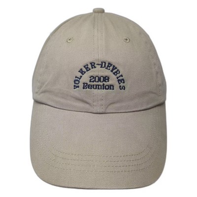 Anvil Baseball Cap Beige Blue OS Volker-Devries 2008 Reunion Slideback Hat