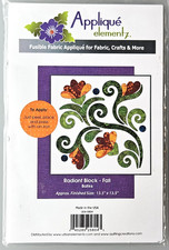 Applique Elementz "Radiant Block - Fall" Batiks Fusible Fabric Quilt Craft Kit