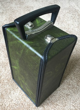 Vintage Marsand 24 Cassette Tape Double Sided Vinyl Carry Case Green EX Cond