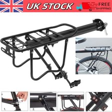 50kg Max Alloy Rear Bicycle Pannier Rack Carrier Bag Luggage Cycle Mountain Bike