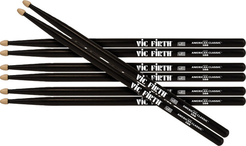 Vic Firth Buy 3 Pairs of Black Drumsticks Get 1 Free 5B - Picture 5 of 6