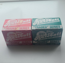 Topps Baseball Traded Series 1986-1987 132-Card Boxes Lot of 2