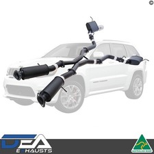 3" Cat Back Exhaust For SRT Jeep Grand Cherokee Twin 2012 to 2021 SS Tips