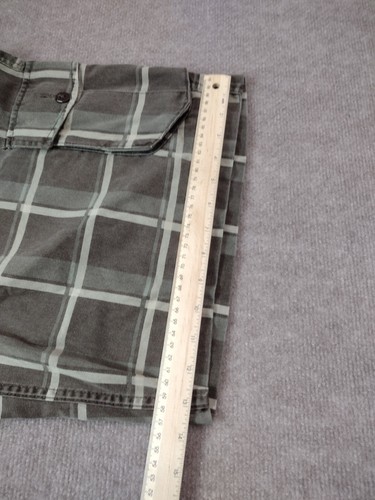 NWT Tony Hawk Brown Plaid THY19S1011 Flat 11" Inseam Cargo Shorts Skater Sz 38 - Picture 14 of 15