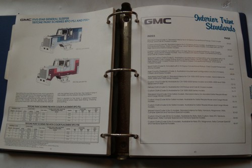 1985 GMC Light, Medium & Heavy Duty Truck Original Dealer Colors and Trims Book - Picture 7 of 12