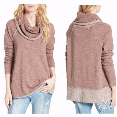 ʙᴇᴀᴄʜ Cocoon Pullover Cowl Neck 