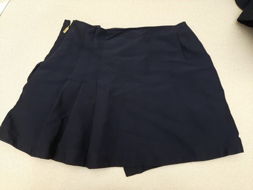 BIRD By Juicy Couture Navy Wrap Illusion Mini Skirt Sz 0 - Picture 5 of 8