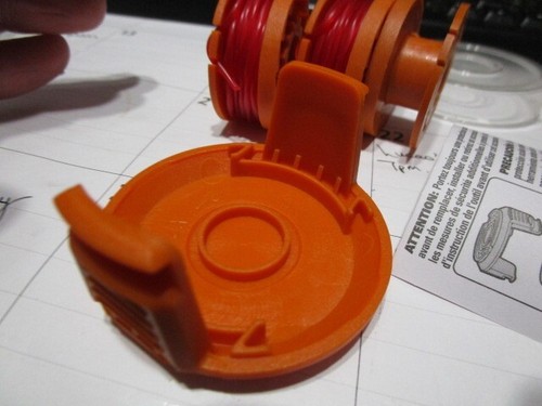 WORX WA0207 2 Replacement Spool & 1 Spool Cap for most WORX cordless trimmers - Picture 9 of 15