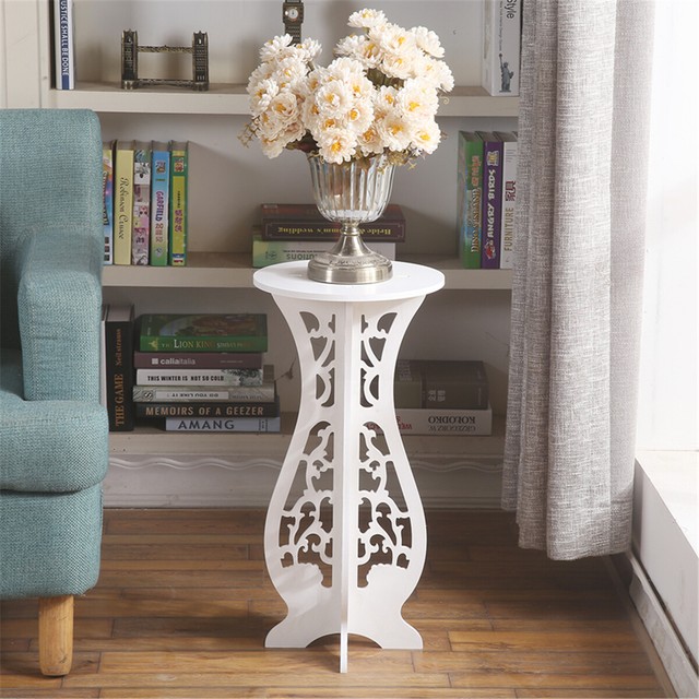 43x49cm Decorative Round Aluminum Coffee Side Table Stool Home