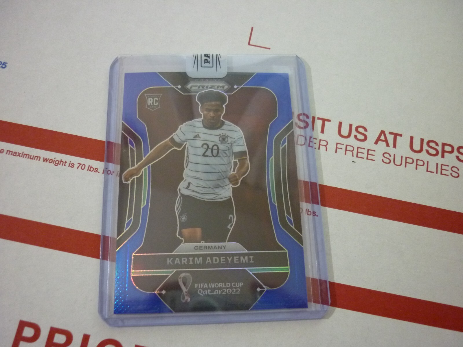 Karim Adeyemi 2022 Panini Prizm World Cup #111 RC Blue Prizm 81/299