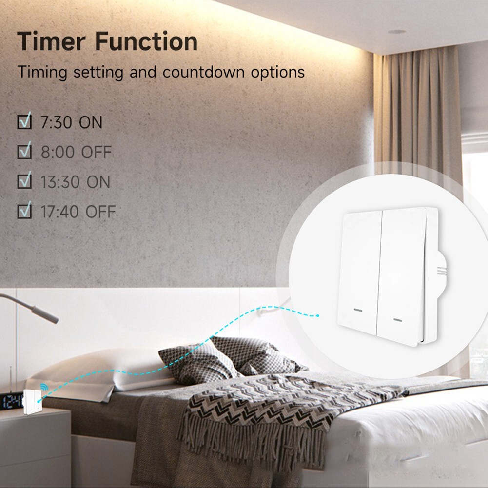 Smart WiFi Touch Switch for Home Automation with Tuya App