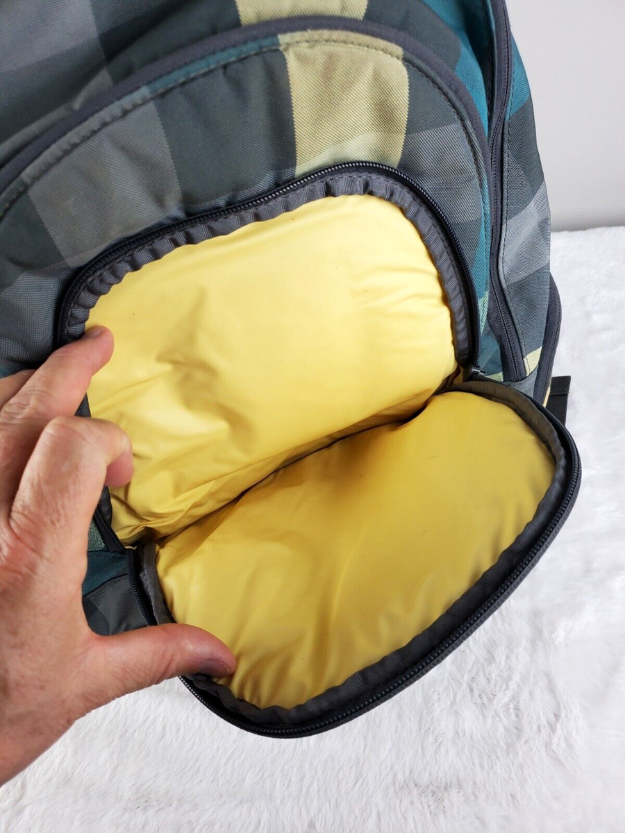 Dakine Campus Backpack Green Gray Yellow Flannel Hiking  display picture 1