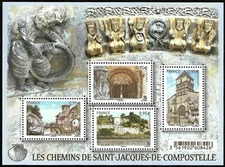 2015 France Block F4949** BF The Paths Of St James Of Compostela Sheet MNH