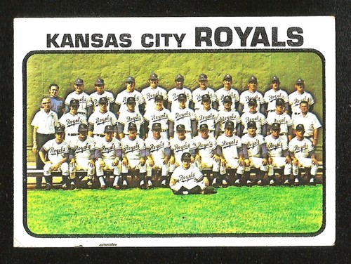 1973 Topps SET BREAK #347 KANSAS CITY ROYALS TEAM CARD EXCELLENT+ (SB2)