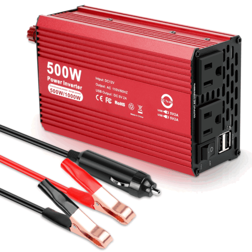 Car Vehicle Power Inverter 1000W Peak DC 12V to AC 110V 120V Converter 2 AC USB - Picture 2 of 10
