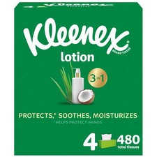4-pack Coconut Oil Moisturizing Facial Tissues
