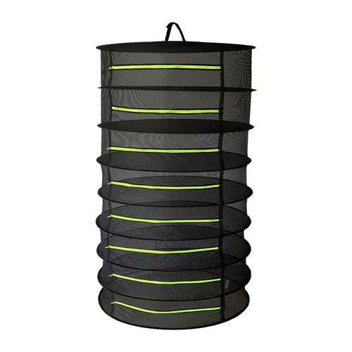 8 TIERS DRYING NET LARGE SHELF HYDROPONIC HANGING GROW HERB PLANT DRY RACK - Picture 1 of 9