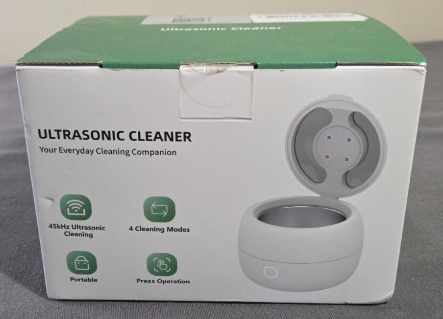 Upgraded Ultrasonic Retainer Cleaner, 45kHz Retainer Cleaner 200ML Dental Clean