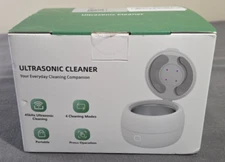 Upgraded Ultrasonic Retainer Cleaner, 45kHz Retainer Cleaner 200ML Dental Clean