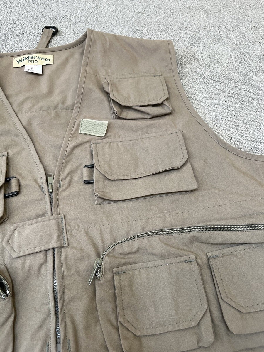 Vintage Original Wilderness Pêcheur Gilet Taille M Poissons Pêche Vintage Original Wilderness Pêcheur Gilet Taille M Poissons Pêche