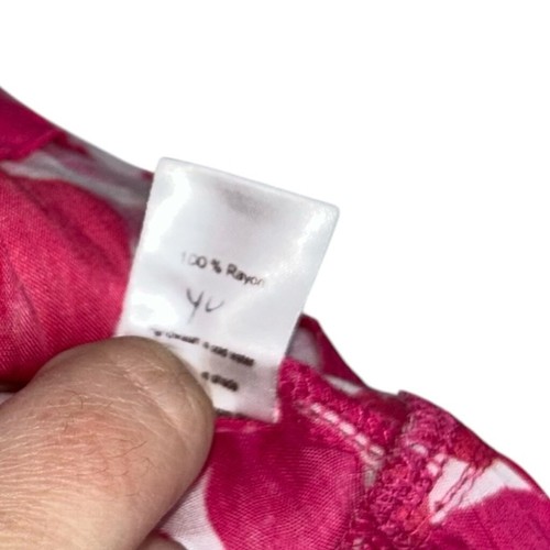 TIARE HAWAII OLIVIA Mini GONNA in Fiji Fiori Rosa Fascia Fumè XS/S - Foto 9 di 11