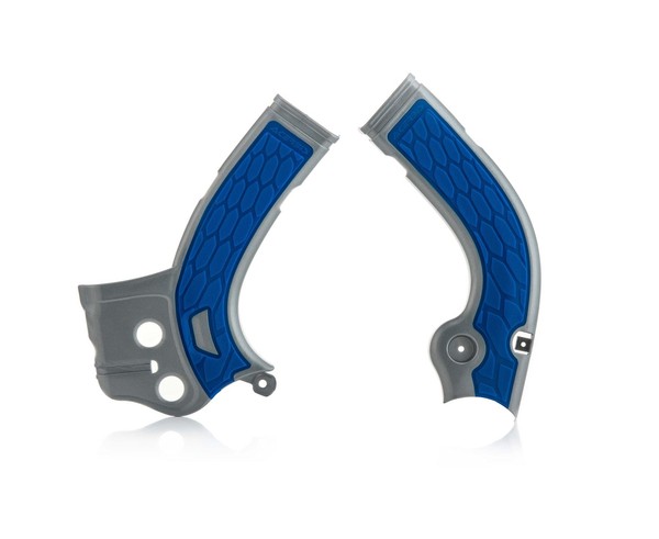 Acerbis X-Grip Rahmenprotektor Schutz Silber Blau FüR Yamaha Wr 250 F 2015-2016-image