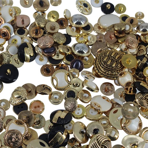 Bulk Lot Bag of Buttons Job Lot Assorted Colours Shapes Sizes Small Large Sewing - Picture 12 of 22