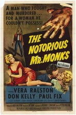 THE NOTORIOUS MR. MONKS Movie POSTER 27x40 Vera Ralston Don Kelly Paul Fix Leo