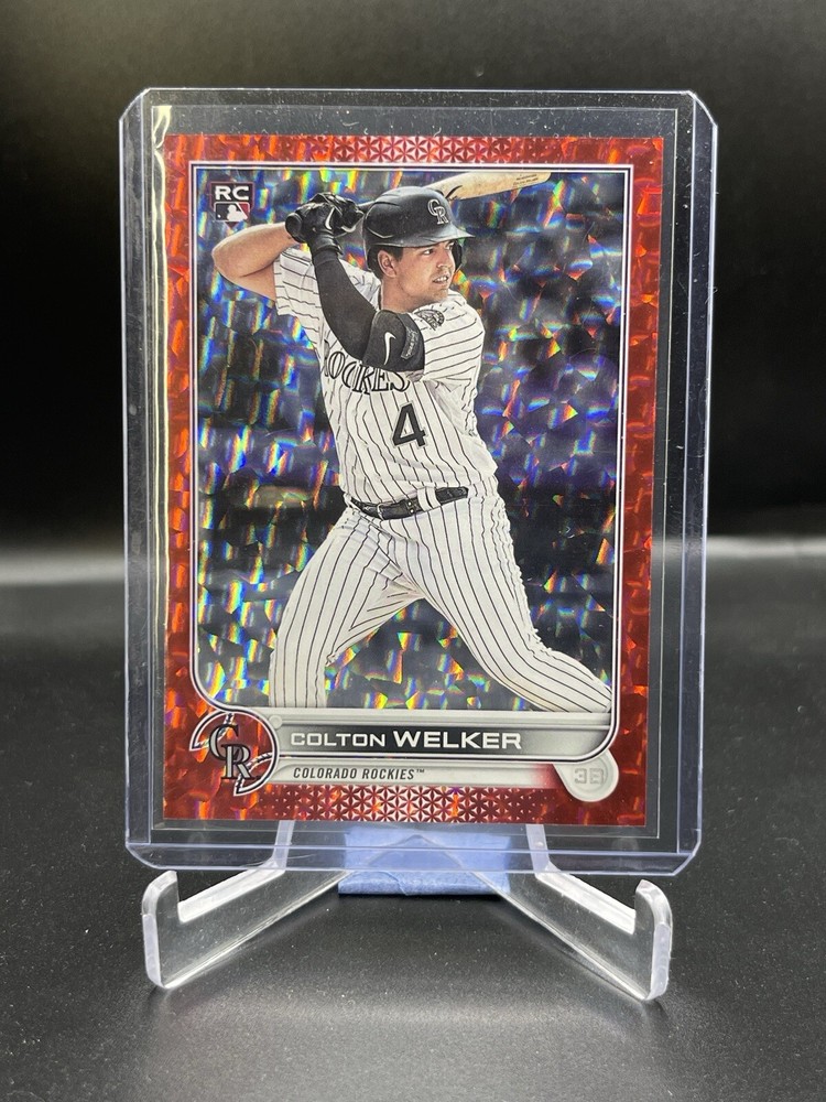 2022 Topps Colton Welker RC Red Foil /199  Colorado Rockies Rookie