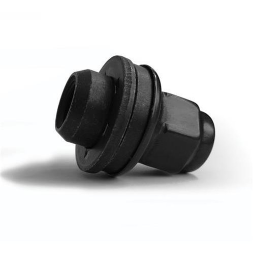 GENUINE JAGUAR BLACK Wheel Nut M12X1.50 FLAT SEATED X 1 - XJ - Picture 2 of 2