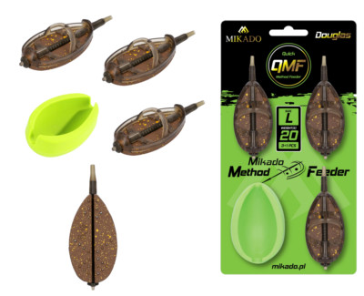 Mikado Method Feeder  DOUGLAS Q.M.F SYSTEM SET  Größe L  20+30+40g + FEEDER FORM