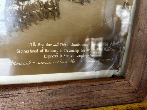 HUGE 24" x 16" Original Birds-Eye-View Rail & Steam Workers Union St. Louis 1903 - Picture 3 of 15