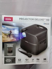ION Audio - Projector Deluxe HD Battery/AC Powered 720P HD LED Bluetooth-Enabled