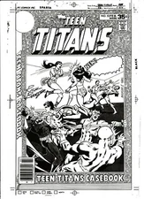 1978 TEEN TITANS #53 ORIGINAL PRODUCTION ART COVER ACETATE SIGNED DC COMICS LAST