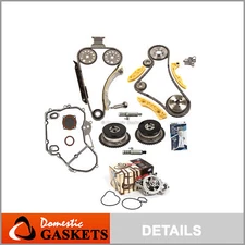 Timing Chain Kit VCT Selenoid Actuator Gear Water Pump Fits GM Ecotec 2.0 2.4