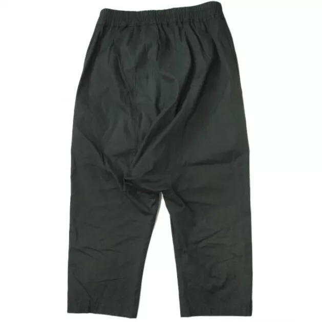 Rick Owens 16AW Italy DRAWSTRING CROPPED PANTS RU16F6381 46 black Easy Saruel